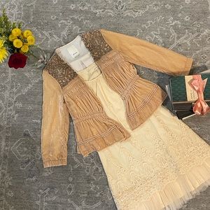 RARE/SOLDOUT Anthropologie Elevenses Velvet Topper